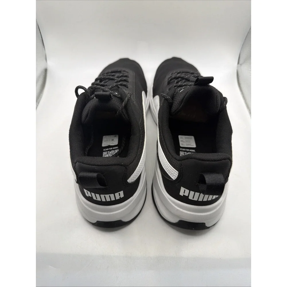 Puma Zip C Men's Sneaker Black White Athletic Running Shoes Size 12 New